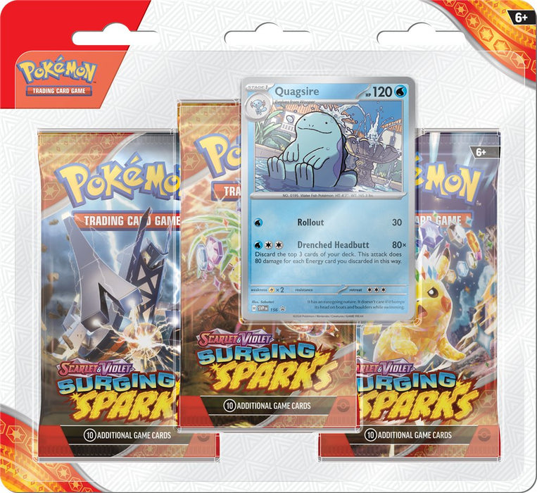 Pokémon Scarlet & Violet - Surging Sparks 3 Pack Blister - Animerching